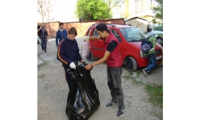 Curatenia de primavara cu elevii Scolii Gimnaziale "Alexandru Vlahuță" și ai Colegiului "Edmond Nicolau" - 19 aprilie 2018