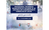 PROGRAMUL PRIMĂRIEI MUNICIPIULUI FOCȘANI ȘI AL UNITĂȚILOR SUBORDONATE CONSILIULUI LOCAL PENTRU PERIOADA 25 - 27 DECEMBRIE 2024