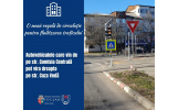 Liber la dreapta de pe str. Comisia Centrală pe str. Cuza Vodă